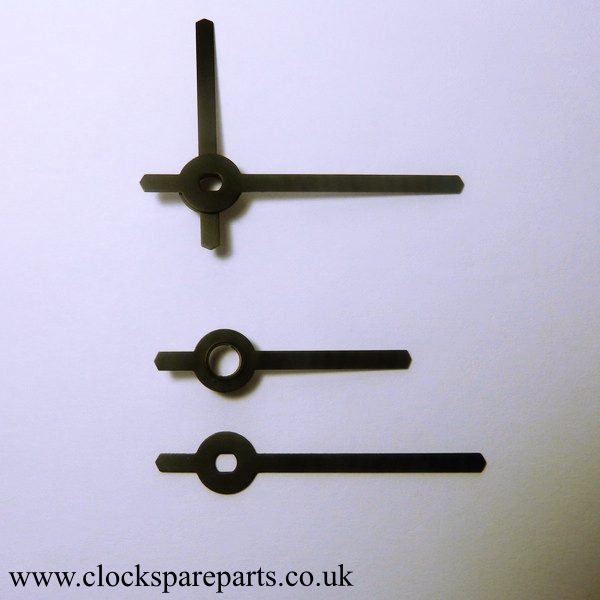42mm Black baton euroshaft clock hands (HQ 042 BA1)
