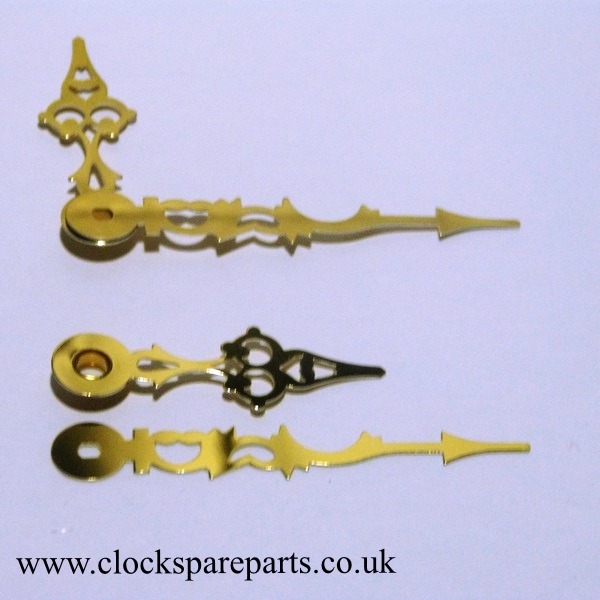 Gold Serpentine 91/67mm Quartz Clock Hands for Hermle Euroshaft Repair/Parts 